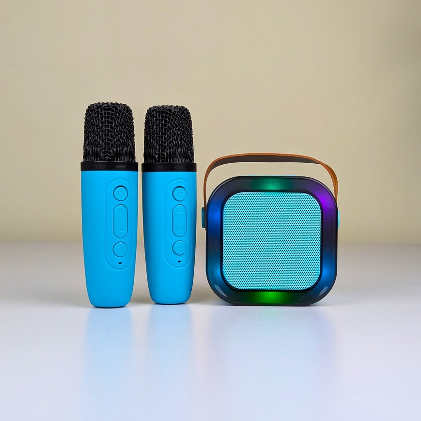 Wireless Portable Speaker With Microphone | Bluetooth Karaoke Speaker Rechargeable Party Sound Box